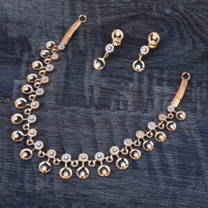 750 Rose Gold ladies necklace set RN334