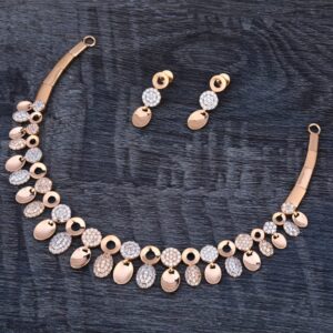 750 Rose Gold Necklace set RN340
