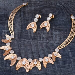 750 Rose Gold Ladies Gorgeous Necklace Set RN343