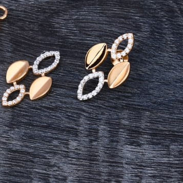 750 Rose Gold Ladies Classic Necklace set RN341 - Image 2