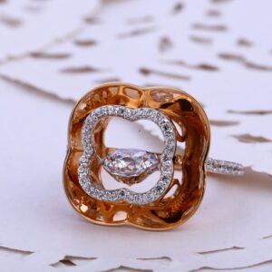 18CT  Rose Gold Hallmark Classic Women's  Ring RLR773