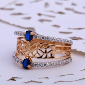 18CT  Rose Gold Hallmark Women's  Ring RLR772