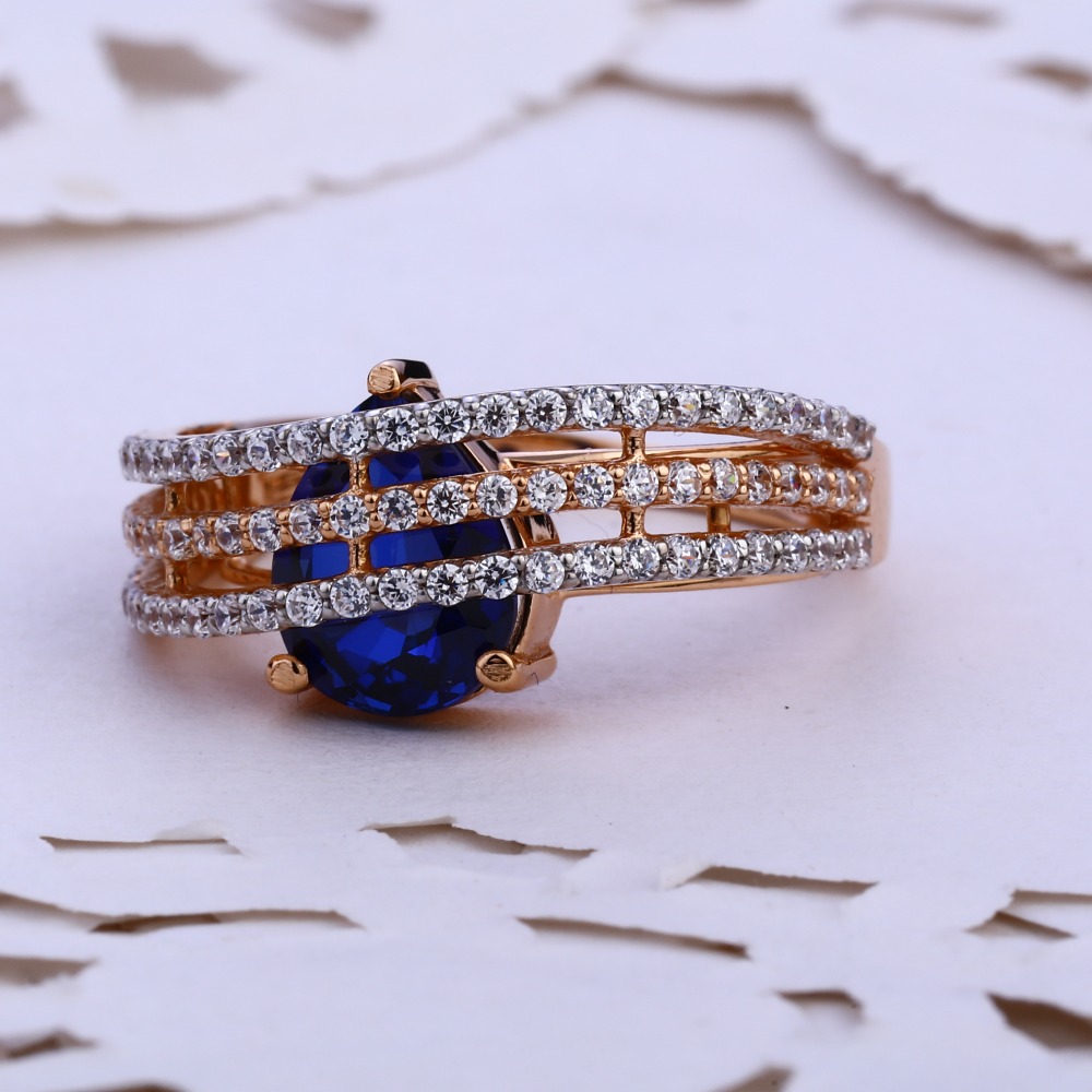 18KT Rose Gold Hallmark Designer Women's Ring RLR758