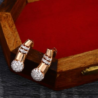 750 Rose Gold Hallmark Designer Ladies Necklace Set RN322 - Image 2