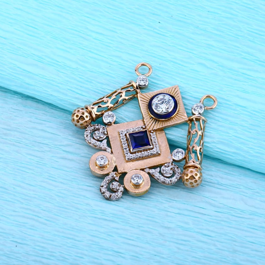 18KT Rose Gold Mangalsutra Pendant RMPN123