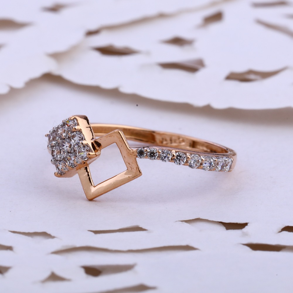 18KT CZ Rose Gold Gorgeous Ring RLR857
