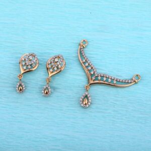 750 Rose Gold Hallmark Mangalsutra Pendant RMPN136