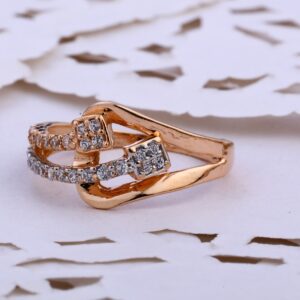 18KT CZ  Rose Gold  Ring RLR851