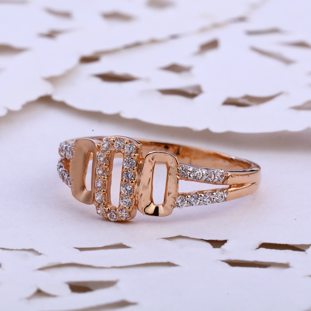 18KT CZ  Rose Gold Gorgeous Hallmark Ring RLR849