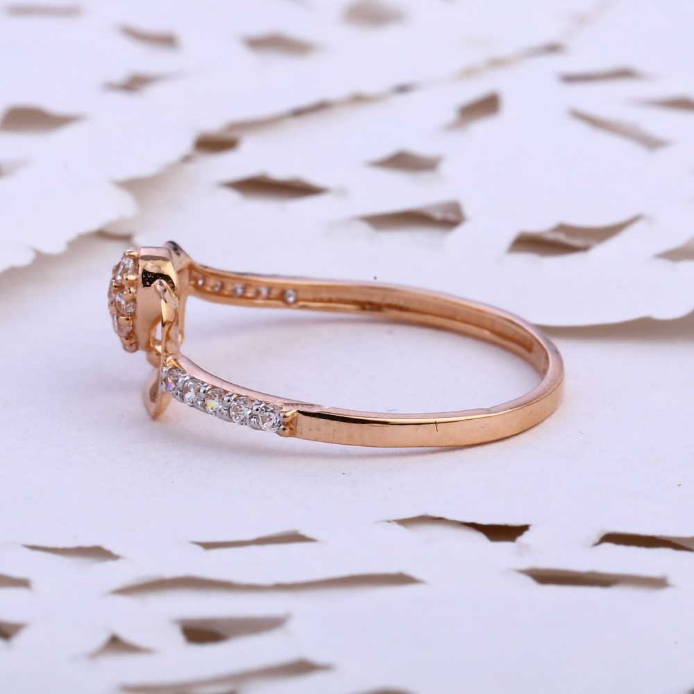 18KT CZ Rose Gold Exclusive Hallmark Ring RLR845 - Image 2