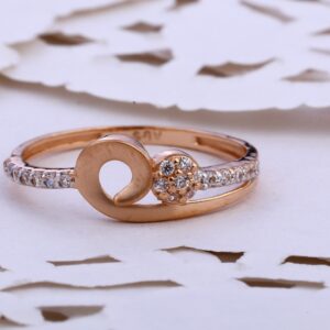 18KT CZ  Rose Gold Exclusive Ladies Ring RLR839