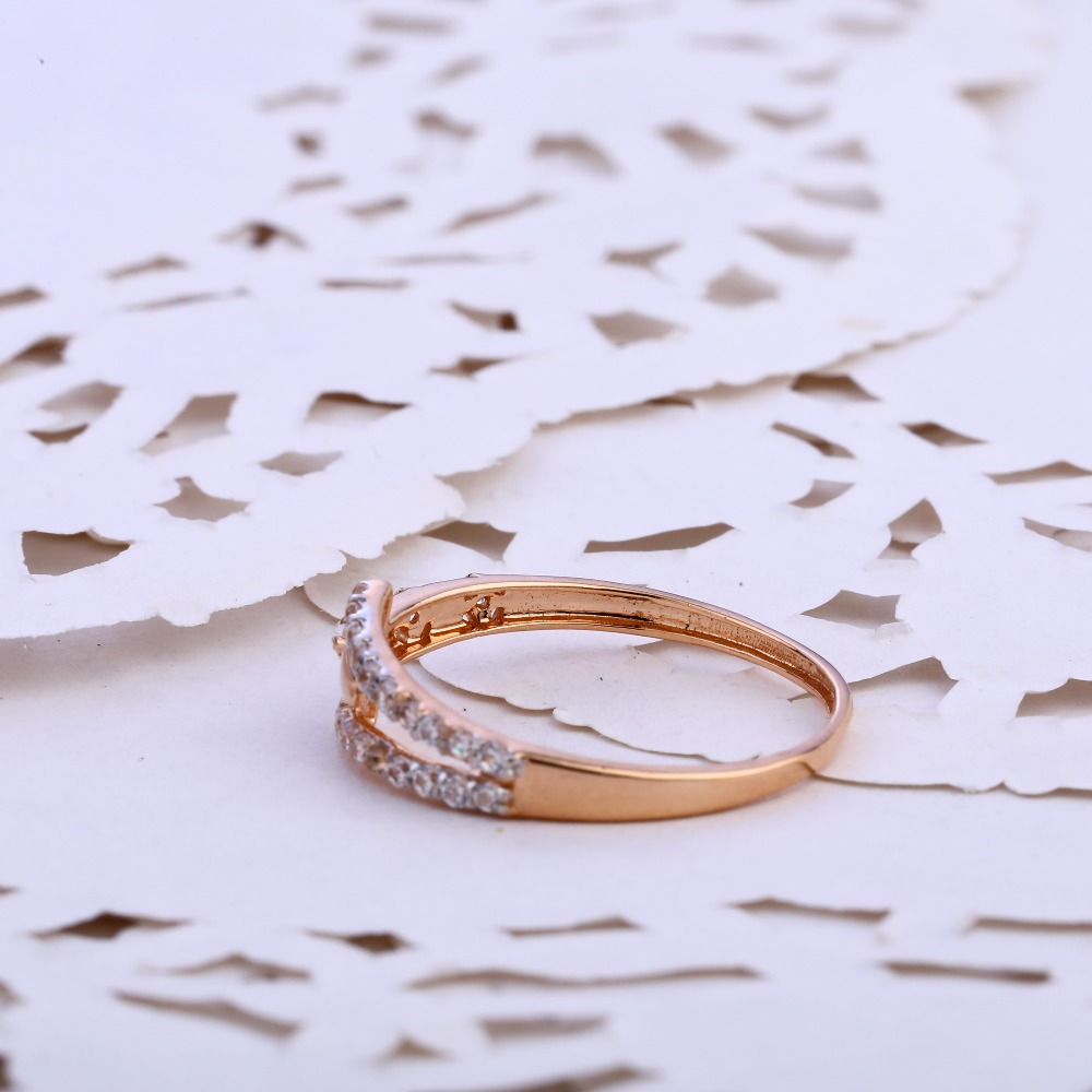 750 Rose Gold Exclusive Hallmark Ladies Ring RLR823 - Image 2