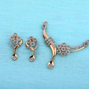 750 Rose Gold Hallmark Mangalsutra Delicate Pendant RMPN141