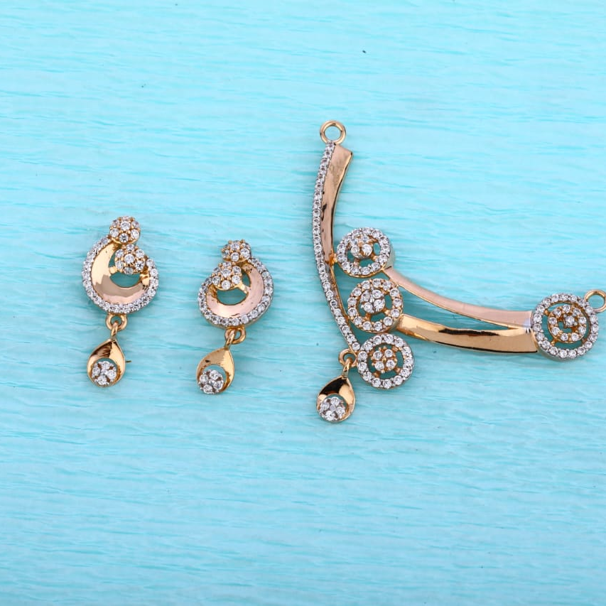 750 Rose Gold Hallmark Mangalsutra Pendant RMPN144