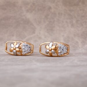18CT  Rose Gold Hallmark Ladies Earring RE198