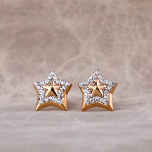 18KT Rose Gold Gorgeous Ladies Earring RE195