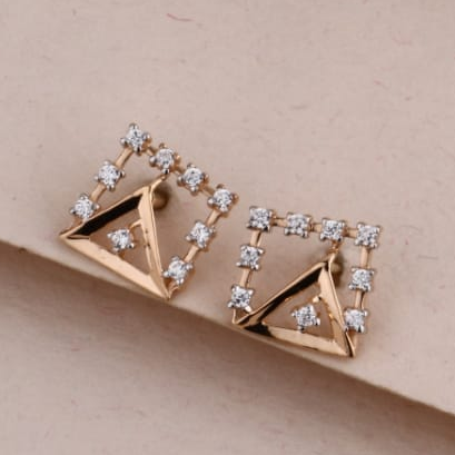 18KT Rose Gold Hallmark Delicate Ladies Pendant Set RPS211 - Image 2