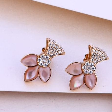 18KT Rose Gold Ladies Designer Pendant Set RPS173 - Image 2