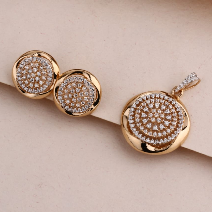 750 Rose Gold Ladies Pendant Set RPS205