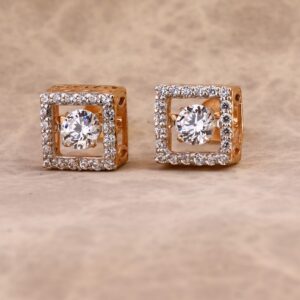 750 Rose Gold Delicate Ladies Earring RE209
