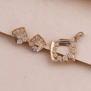 750 Rose Gold Ladies Exclusive Pendant Set RPS202
