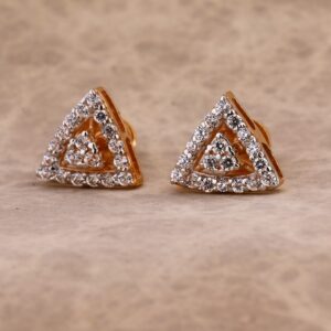 750 Rose Gold Ladies Earring RE206
