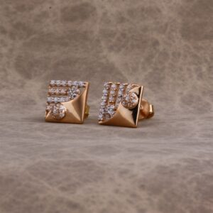 18KT Rose Gold Ladies Earring RE235
