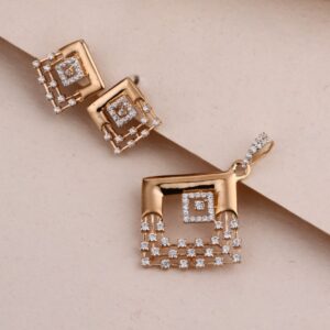 750 Rose Gold Ladies Exclusive Pendant Set RPS178