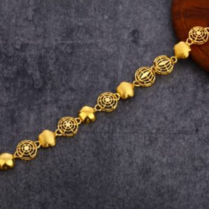 916 Gold Ladies Hallmark Gorgeous Bracelet LPBR81