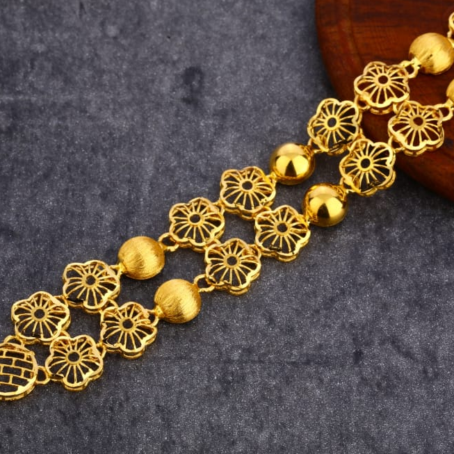 916 Ladies Plain Delicate Bracelet LPBR70 - Image 2