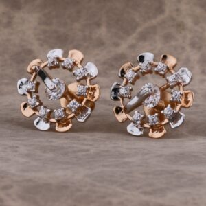 750 Rose Gold Delicate Ladies Earring RE209