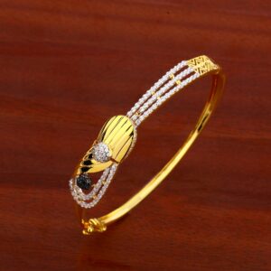 750 Gold hallmark Kada Bracelet LKB119