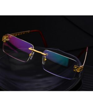 18KT Gold CZ Mens Designer Spectacle S28