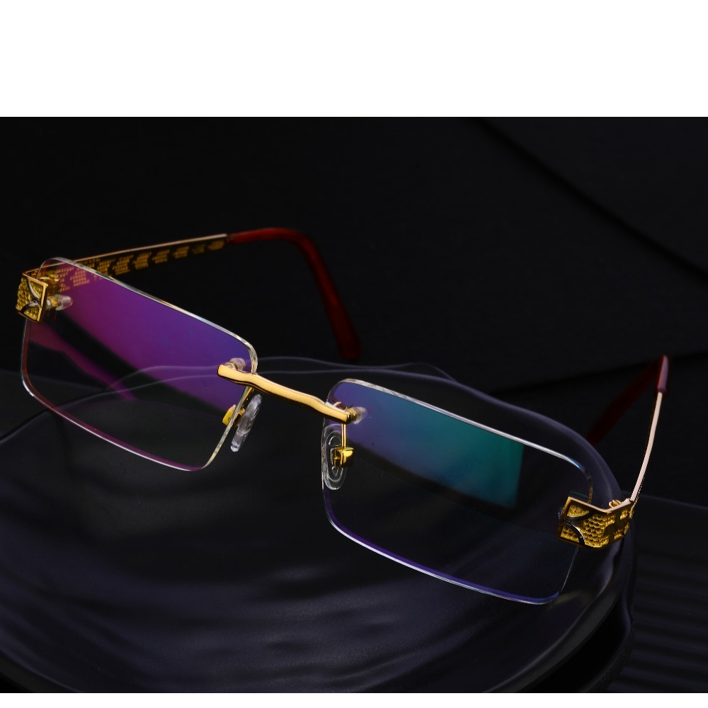 18KT Gold CZ Mens Designer Spectacle S28