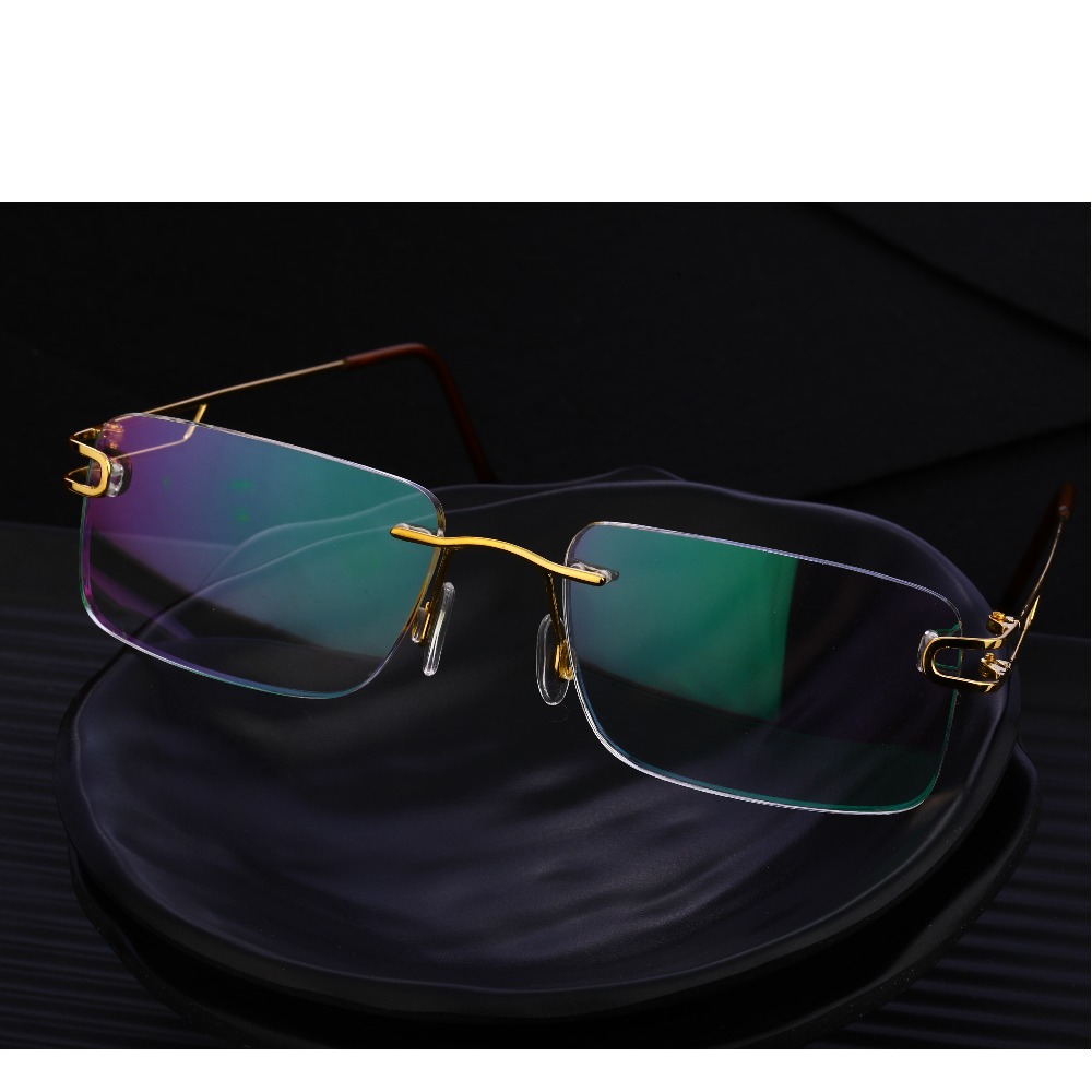 18KT Gold CZ Mens Spectacle S26