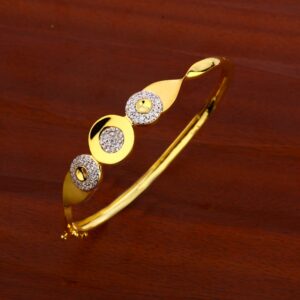 18CT CZ  Ladies Exclusive Gold Kada Bracelet LKB172
