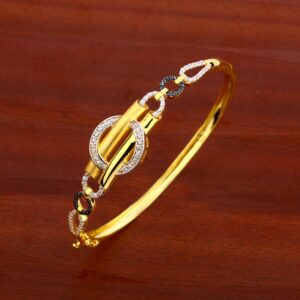 18KT Ladies Gold Classic Kada Bracelet LKB144