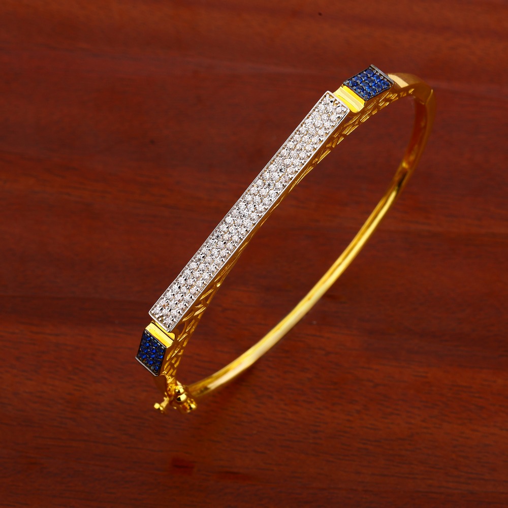 750 Gold Women's Fancy Hallmark Kada Bracelet LKB141