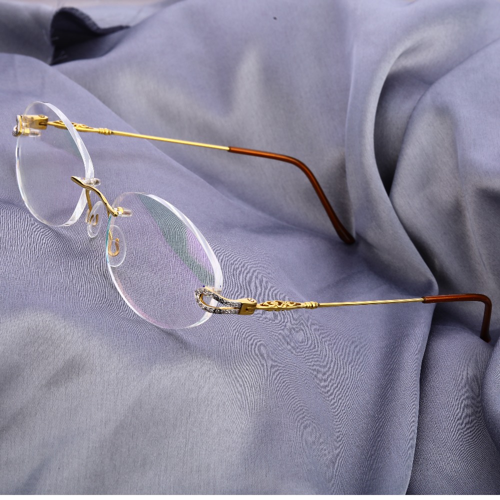 18kt gold exclusive hallmark mens spectacle s57 - Image 2