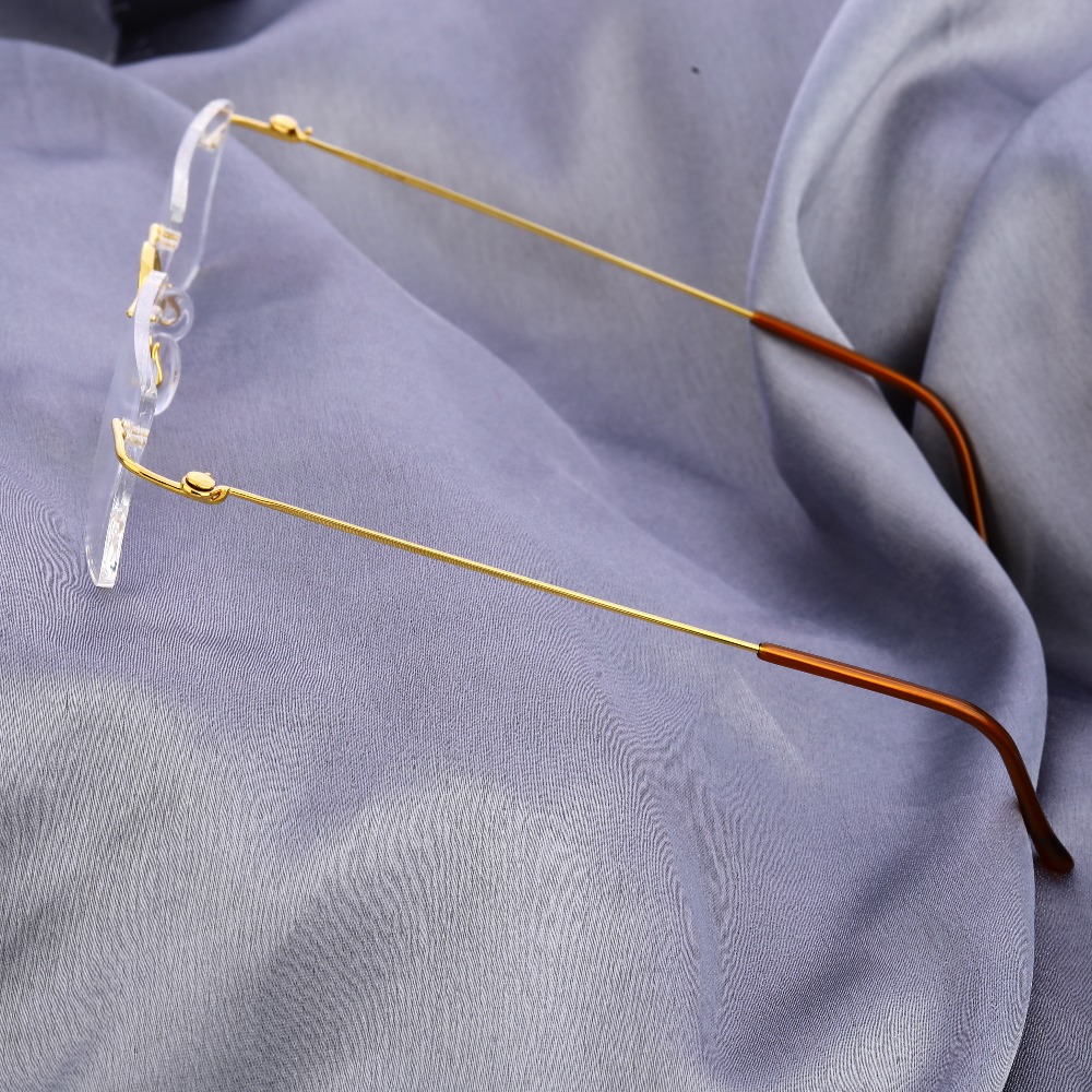 18kt gold hallmark mens spectacle s53 - Image 2