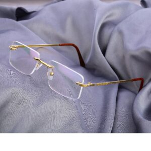 18kt gold stylish  mens spectacle s52