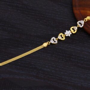 22KT Gold Ladies Hallmark Designer Bracelet LB435