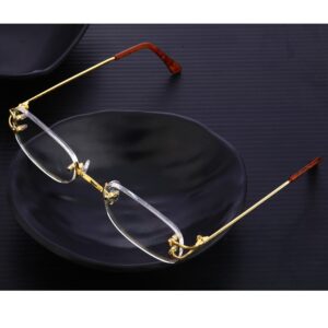 750 Gold hallmark stylish mens spectacle s36