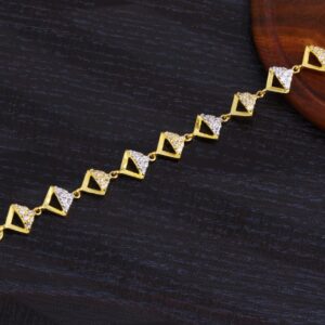 916 Gold Ladies CZ Gorgeous Bracelet LB448