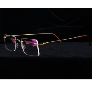 750 Gold  delicate mens spectacle s42