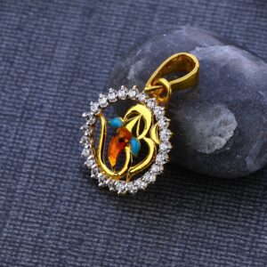 916 CZ Gold Hallmark Gorgeous God Pendant GP113