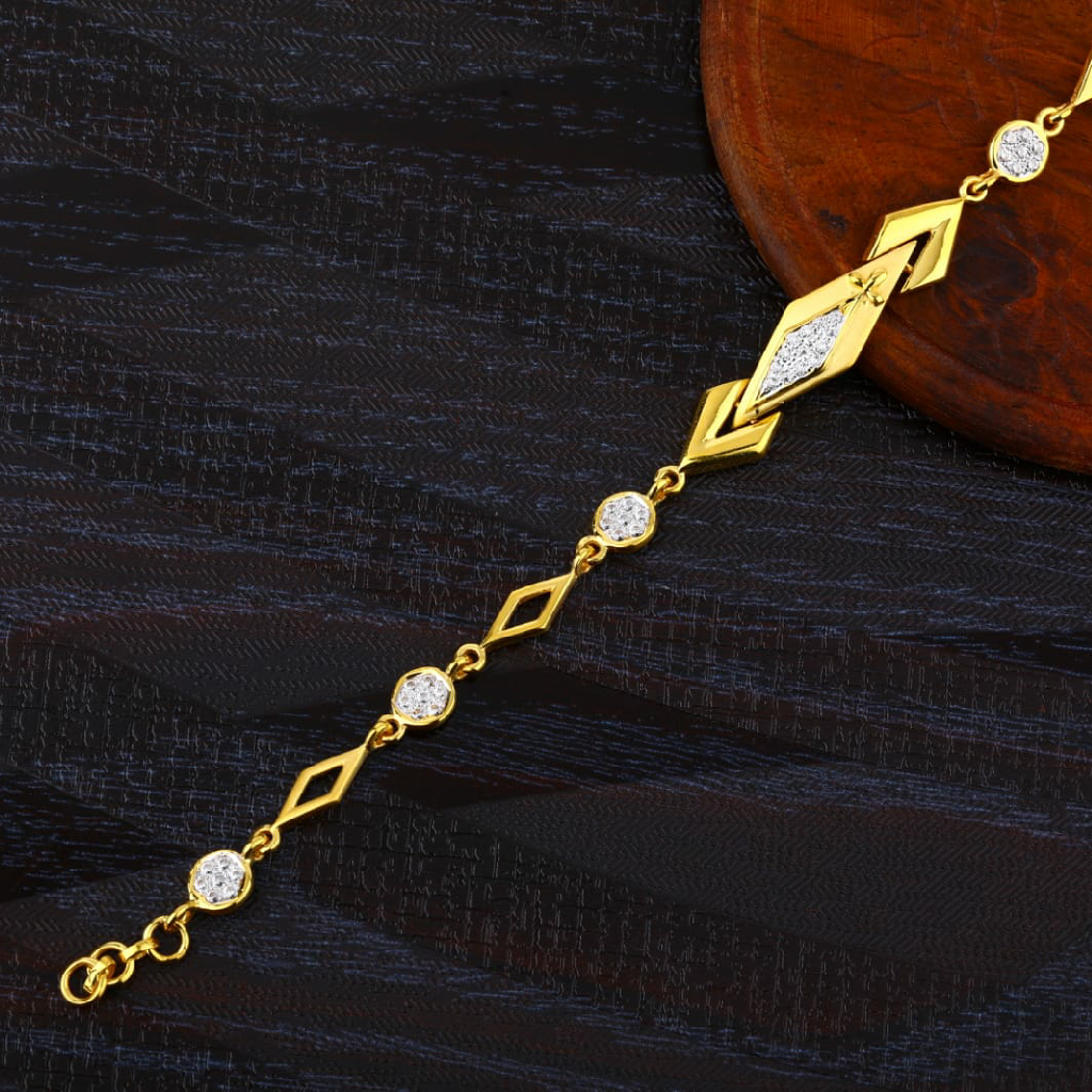 916 Gold Ladies Stylish Bracelet LB417