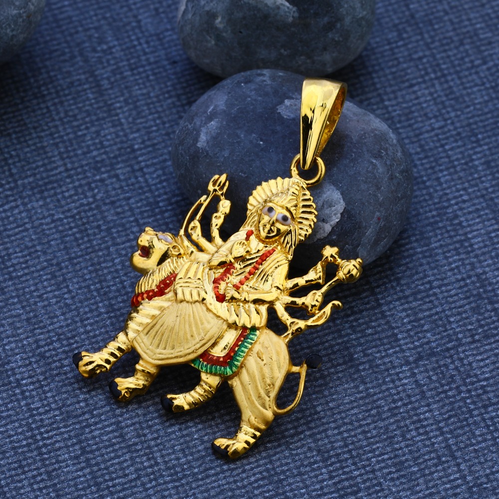 916 CZ Gold Delicate God Pendant GP102