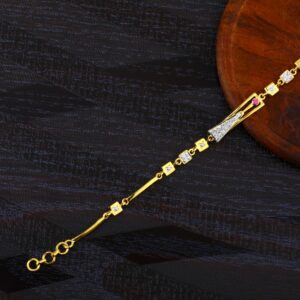 916 Gold Ladies Classic Bracelet LB423
