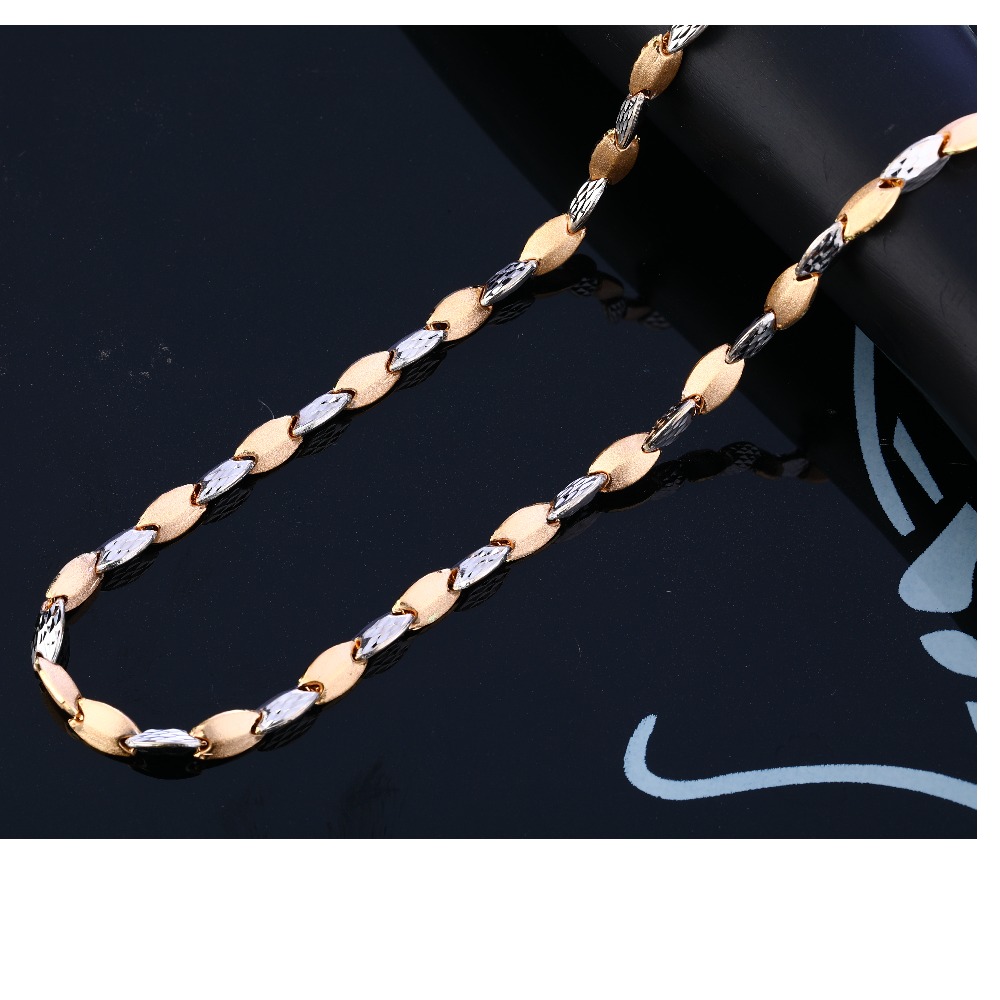 18KT Rose Gold Fancy Men's Chain RMC104